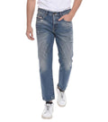 Blue Regular Distressed Jeans 1