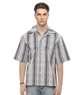 Grey Relaxed Checked Shirt 1