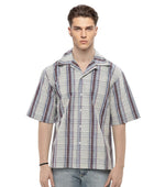 Grey Relaxed Checked Shirt 1