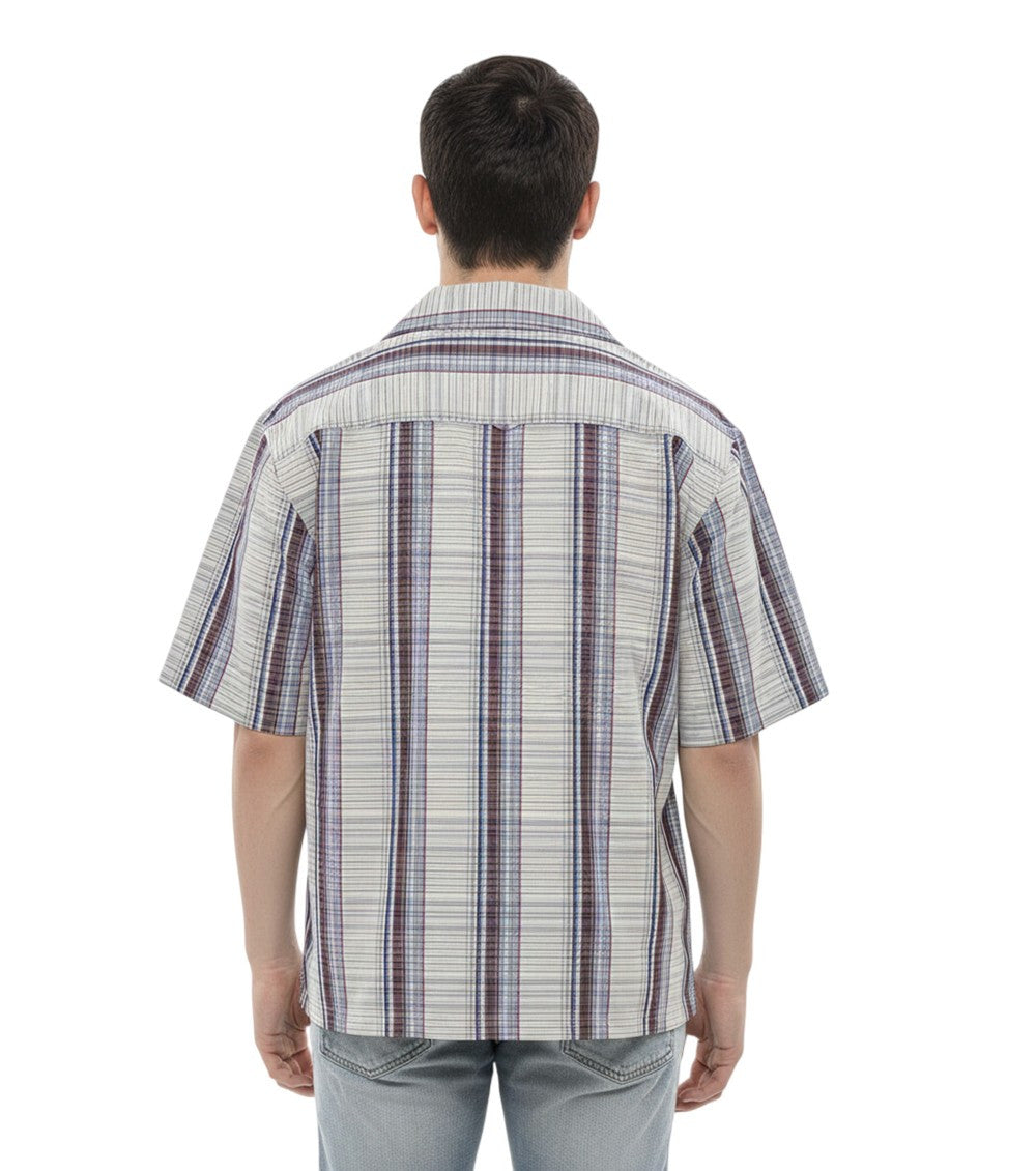 Grey Relaxed Checked Shirt 2