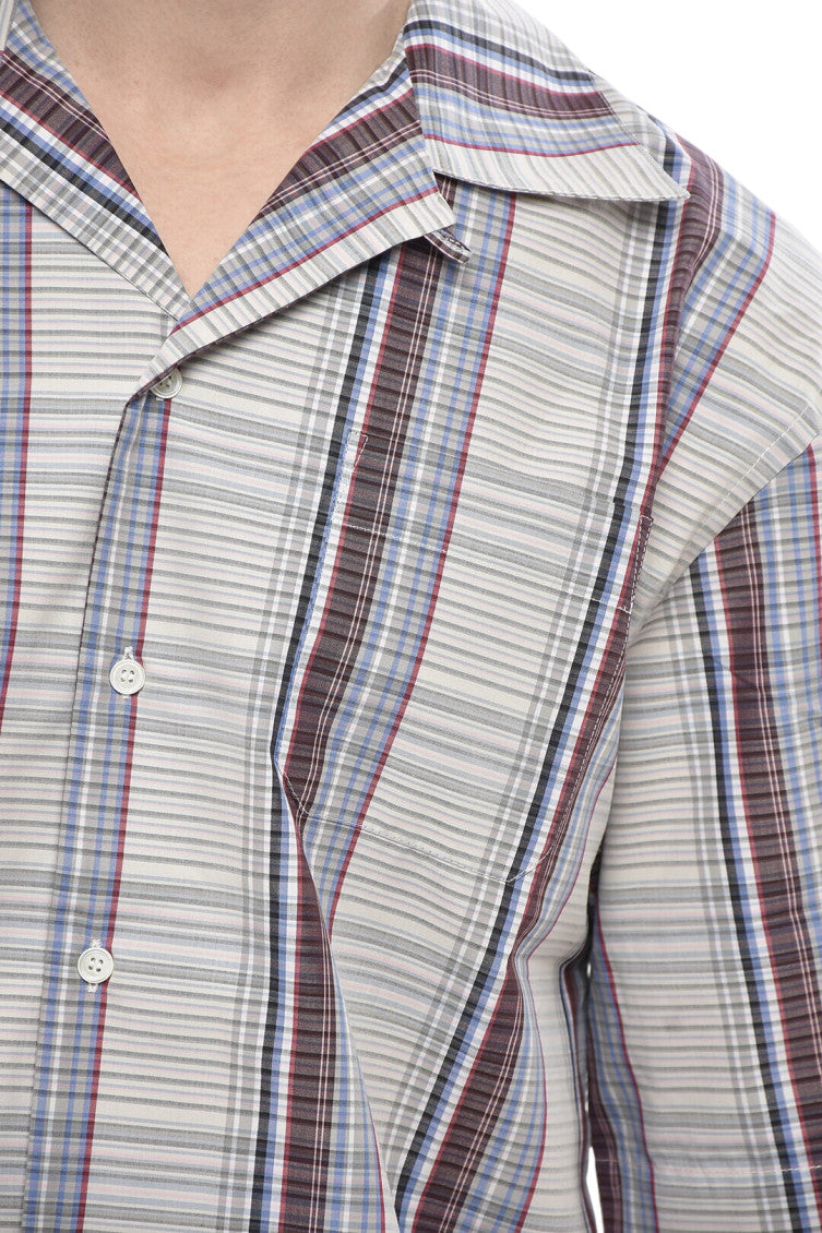 Grey Relaxed Checked Shirt 3