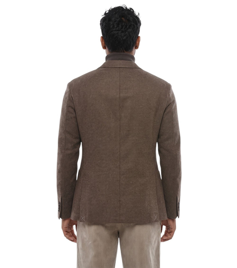 Brown Single Breasted Blazer 2