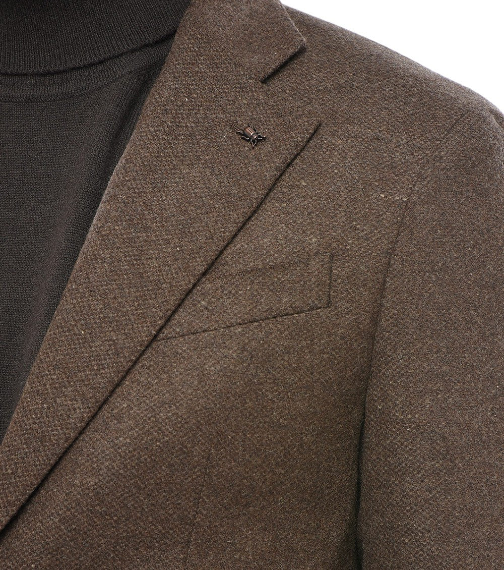 Brown Single Breasted Blazer 3
