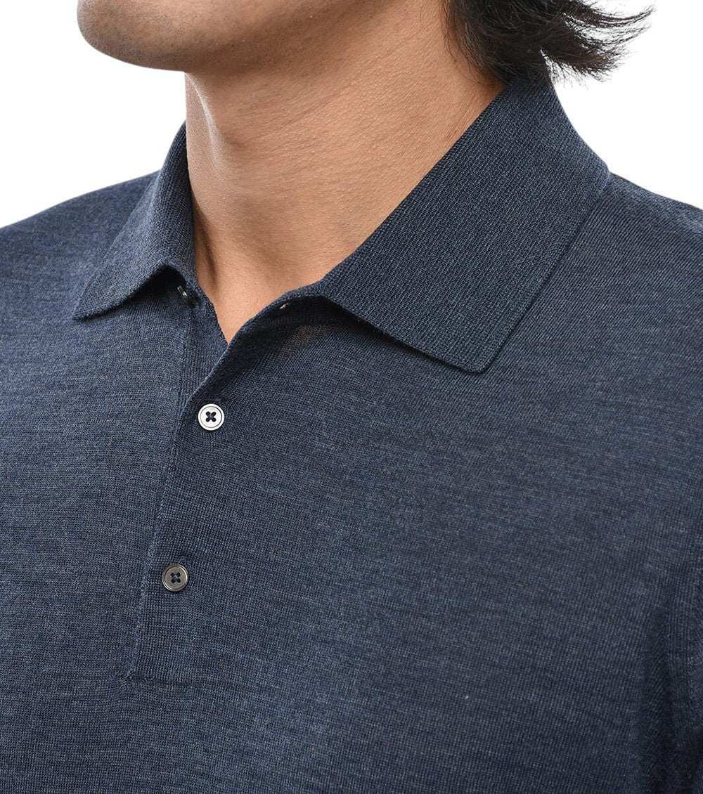 Navy Blue Polo Sweater 3