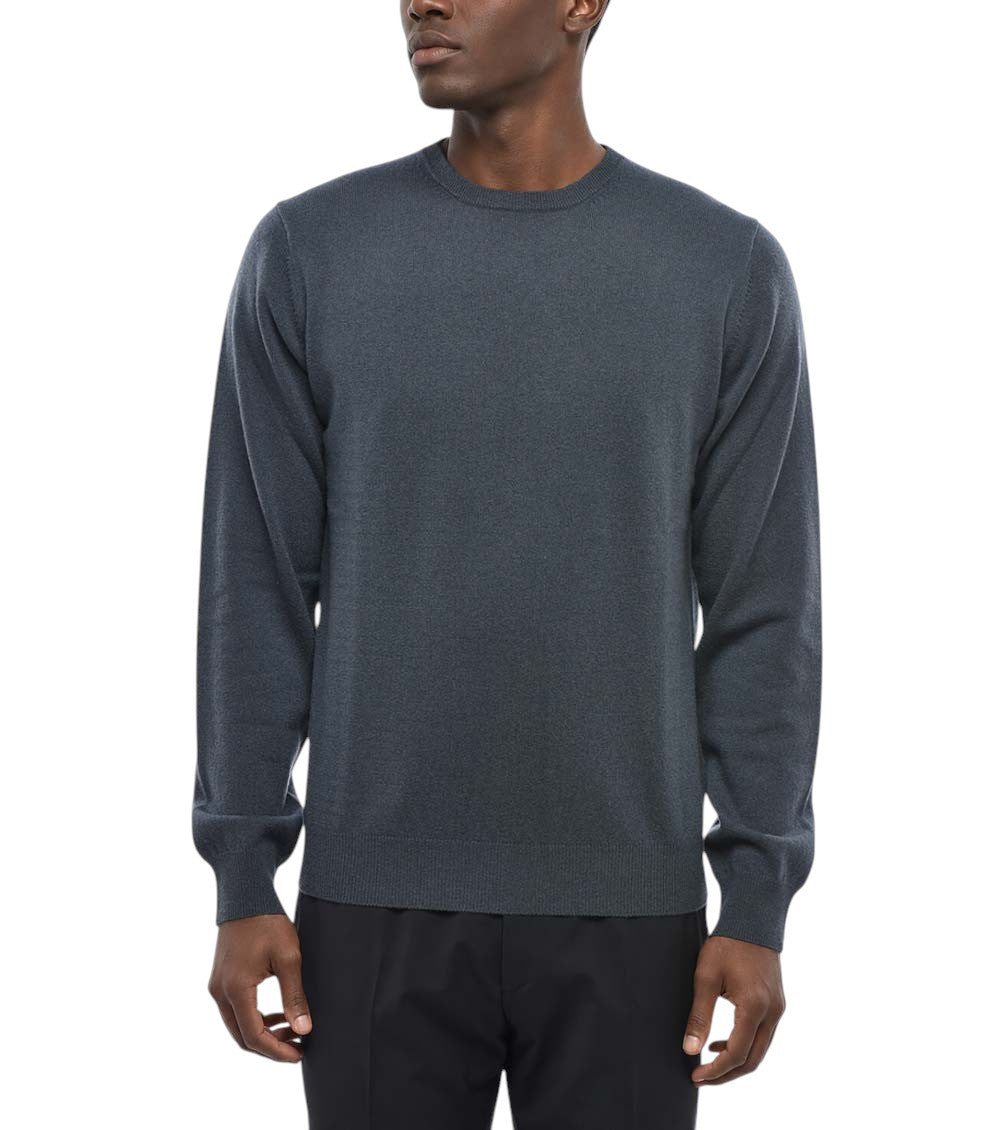 Blue Crew Neck Sweater 1