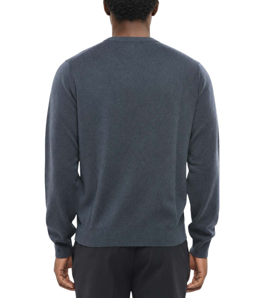 Blue Crew Neck Sweater 2