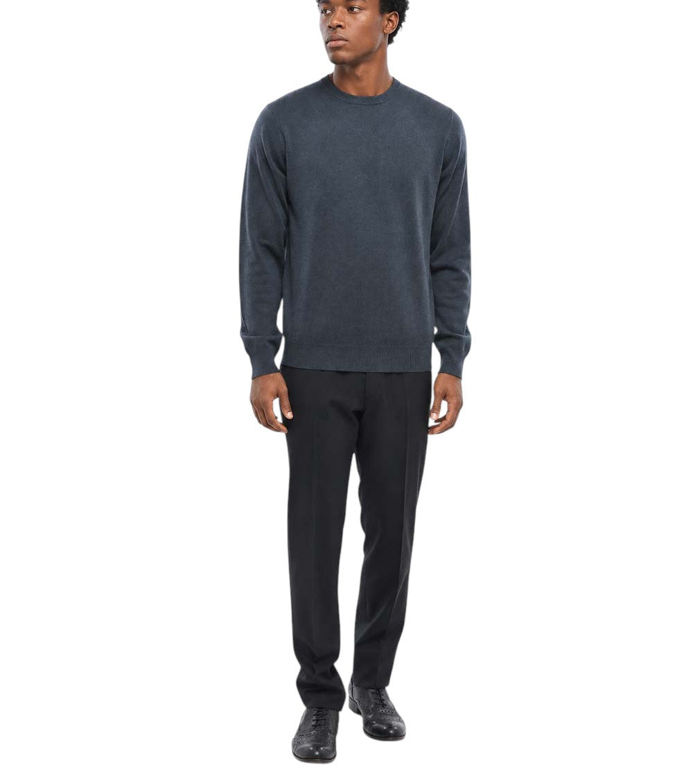 Blue Crew Neck Sweater 3