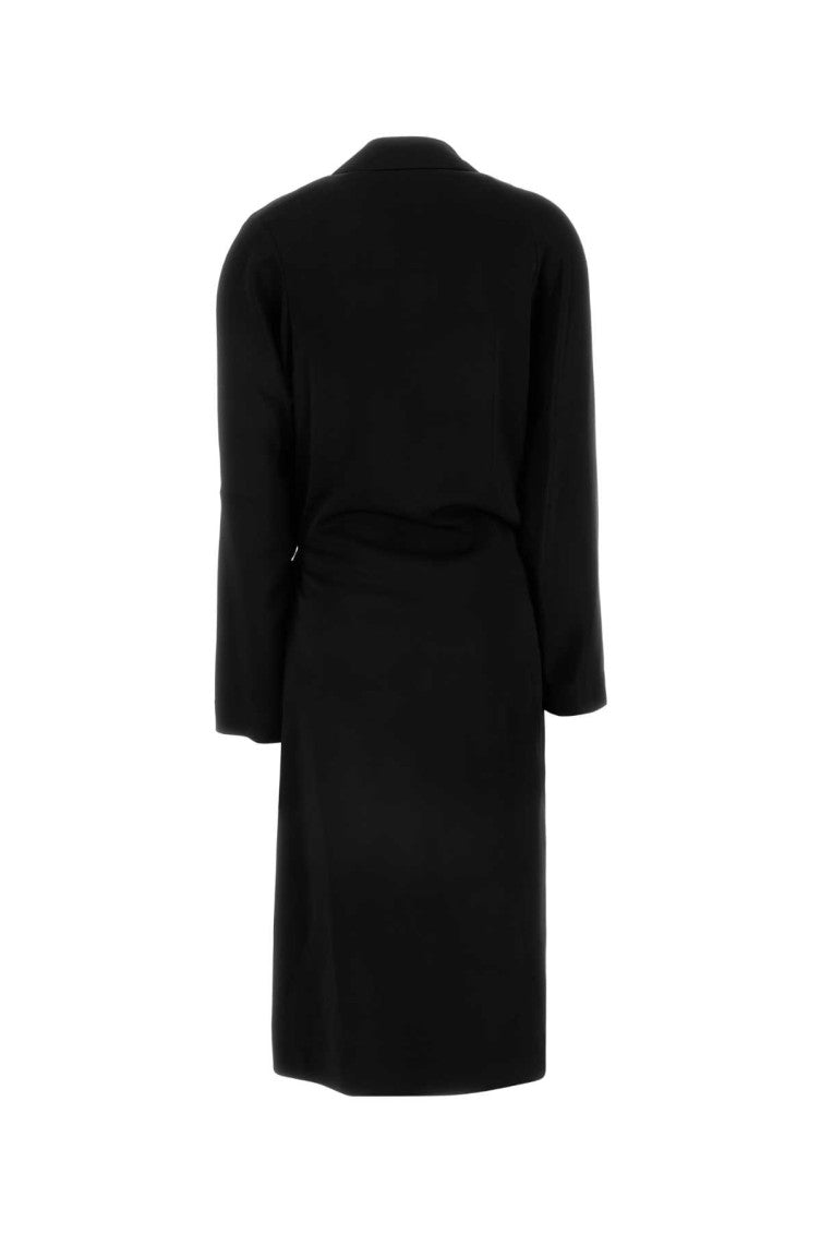 Black Belted Midi Dress 2