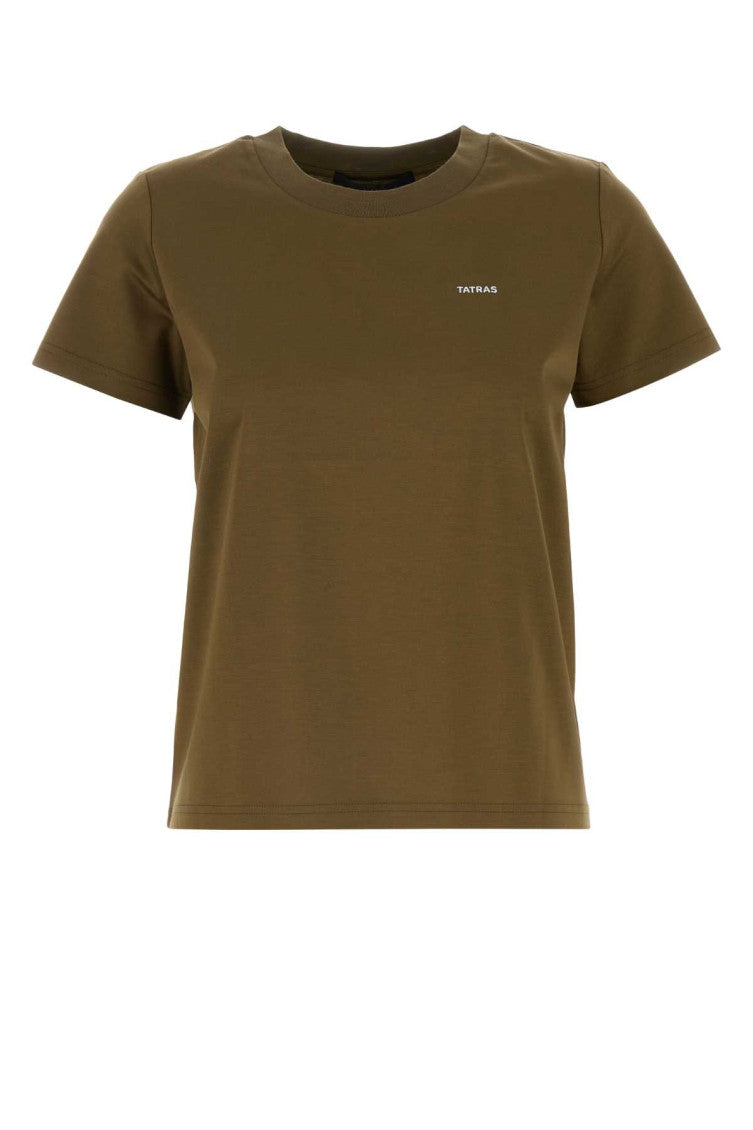 Army green cotton t-shirt  1
