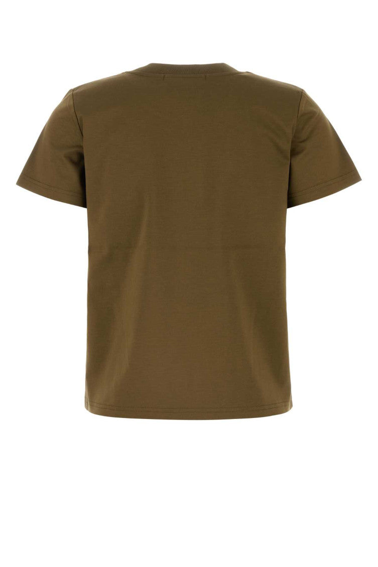 Army green cotton t-shirt  2