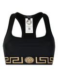 Black Greca Racerback Sports Bra 1