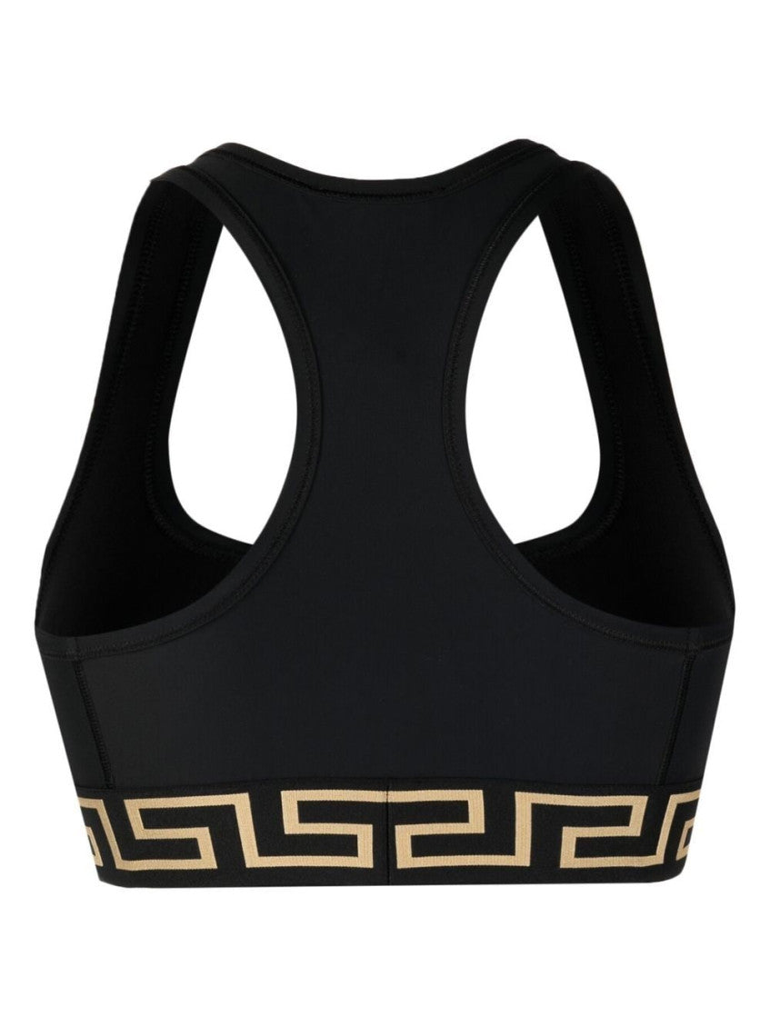 Black Greca Racerback Sports Bra 2