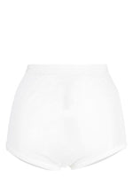 White High-waisted Ribbed Briefs 1