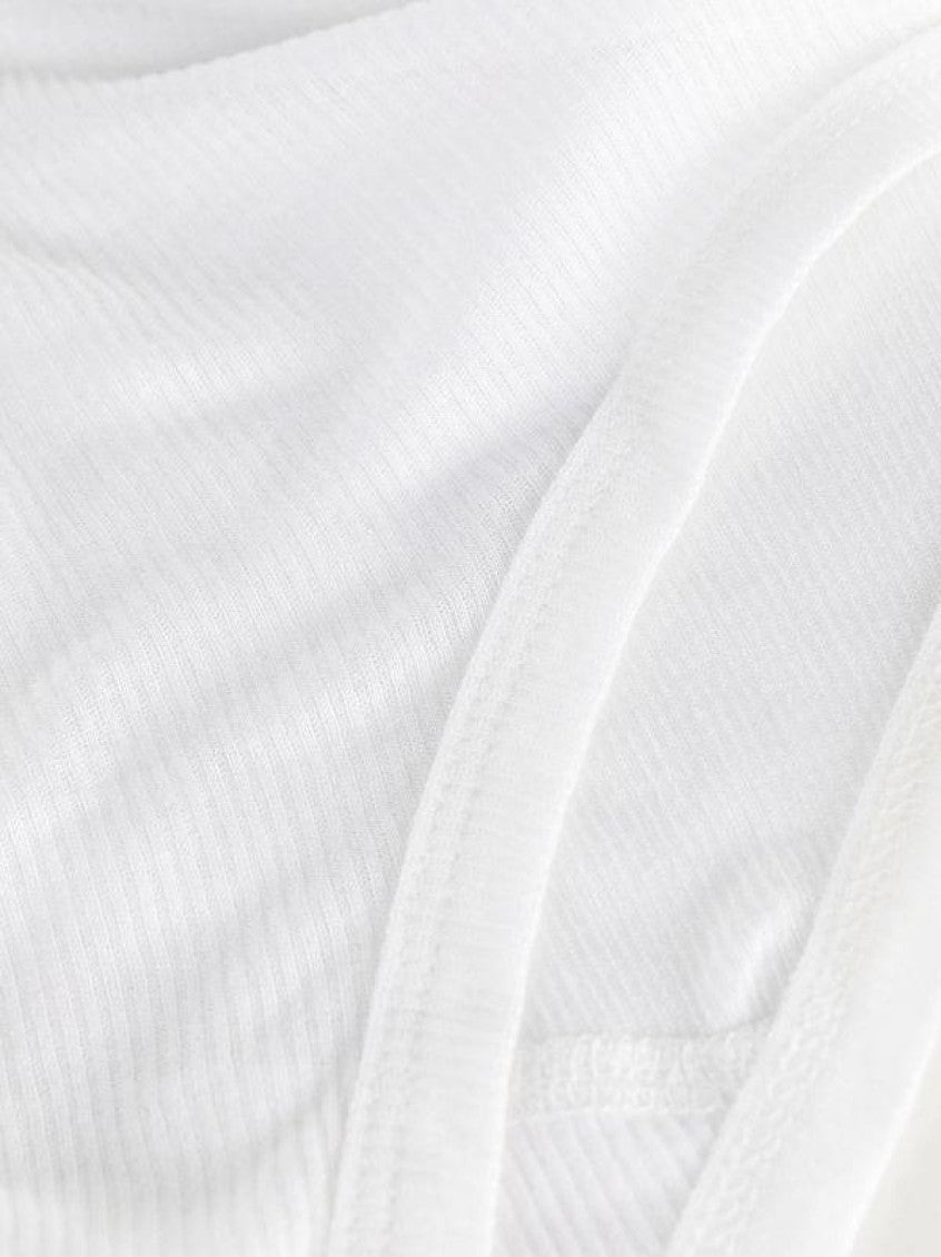 White High-waisted Ribbed Briefs 3