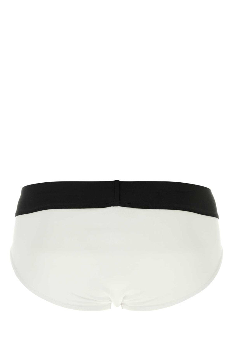 White Stretch Cotton Brief Set of 2 2