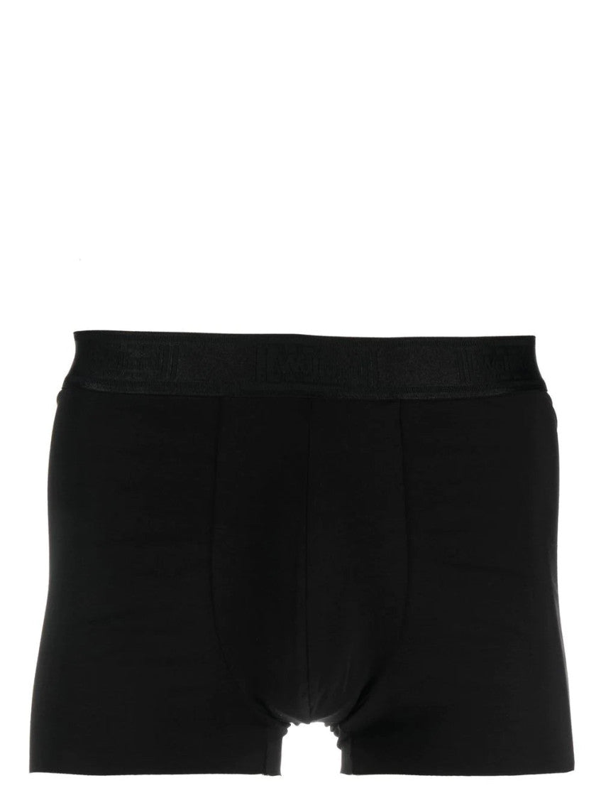 Black Logo-waistband Boxers Set Of 2 2
