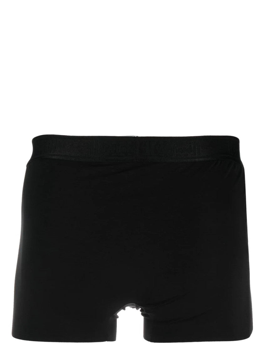 Black Logo-waistband Boxers Set Of 2 3