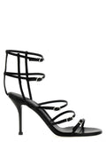 Black Strap Leather Heels 1