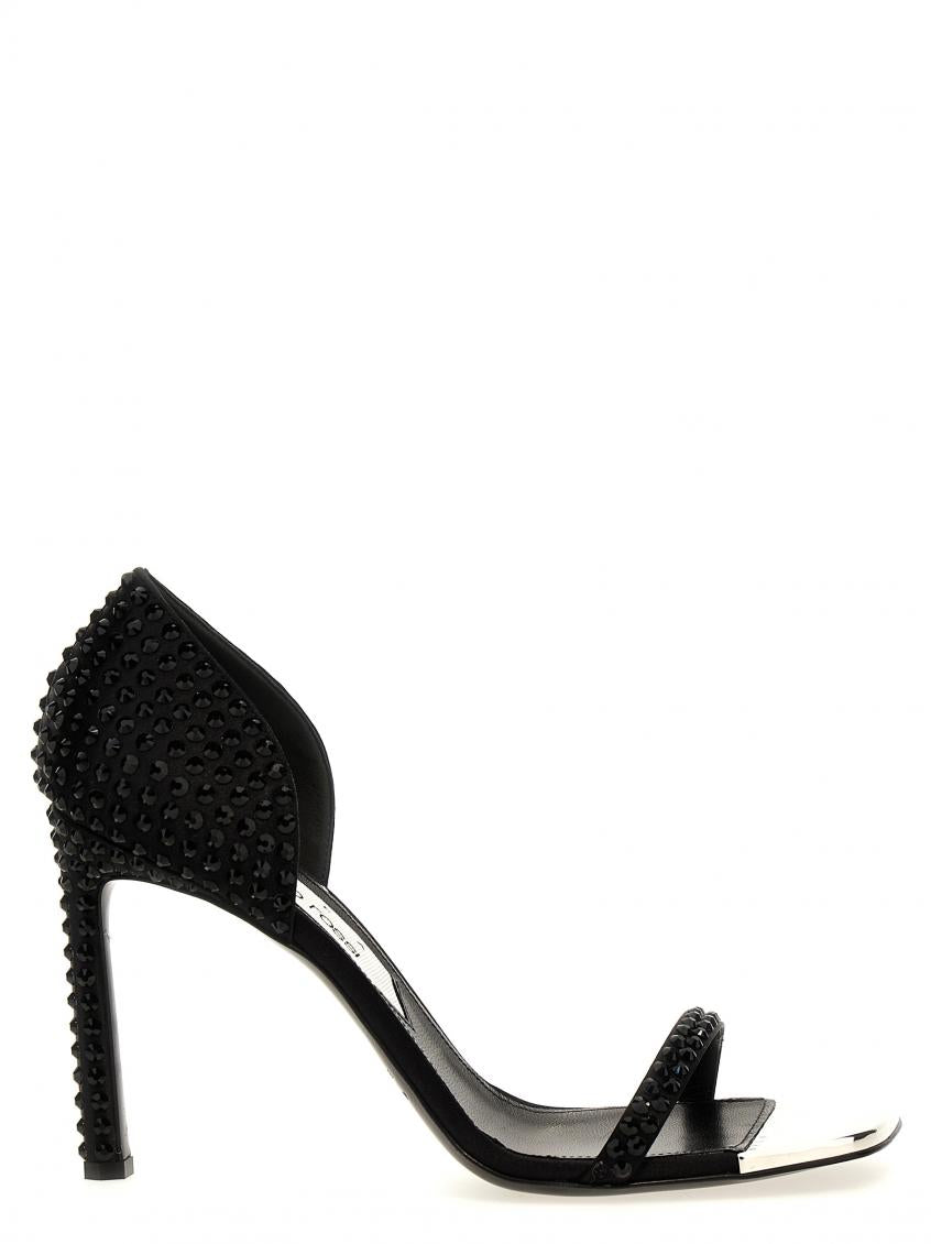 Black Area Dagger Heels 2