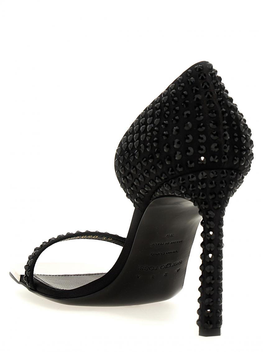 Black Area Dagger Heels 3