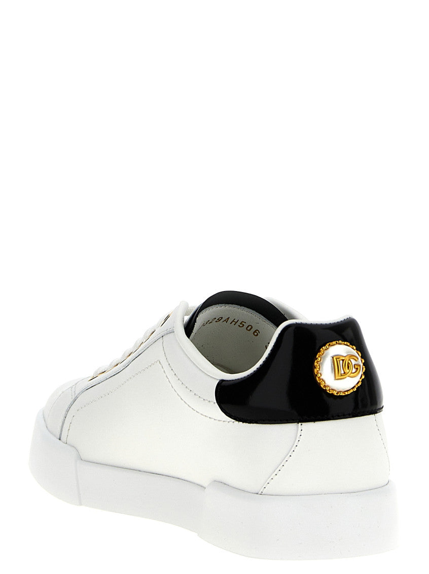 White Lace Up Sneakers 3