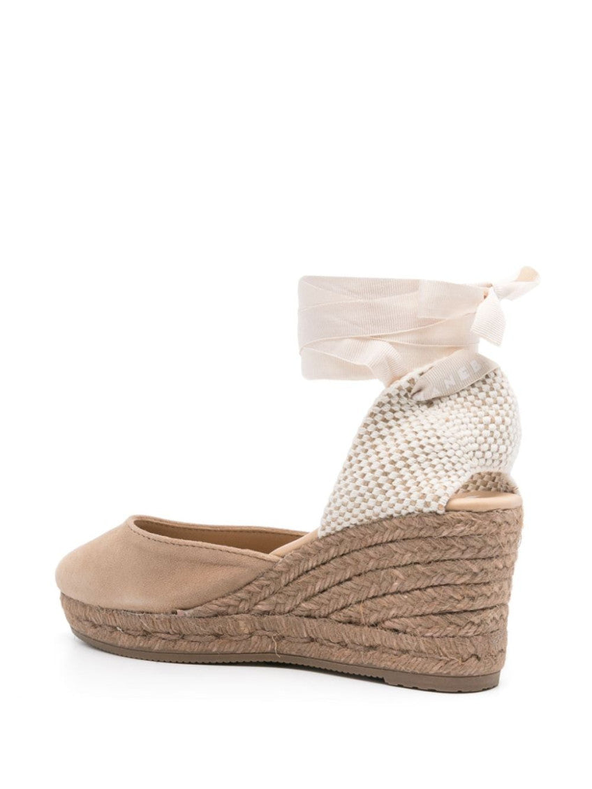 Taupe Suede Low Wedges 3