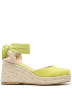 Yellow Raffia Wedges 1