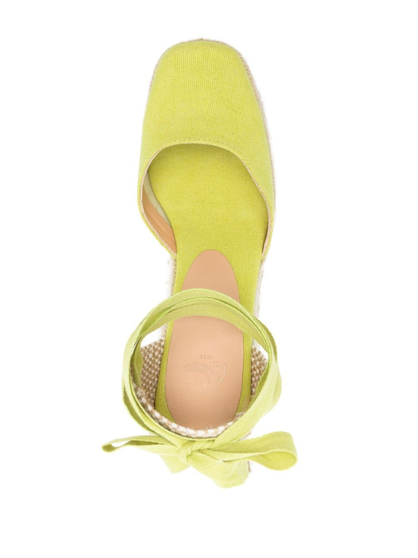Yellow Raffia Wedges 2