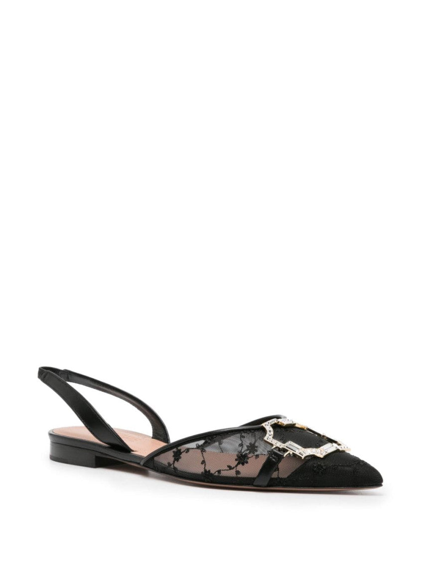 Black Slingback Ballet Flats 2