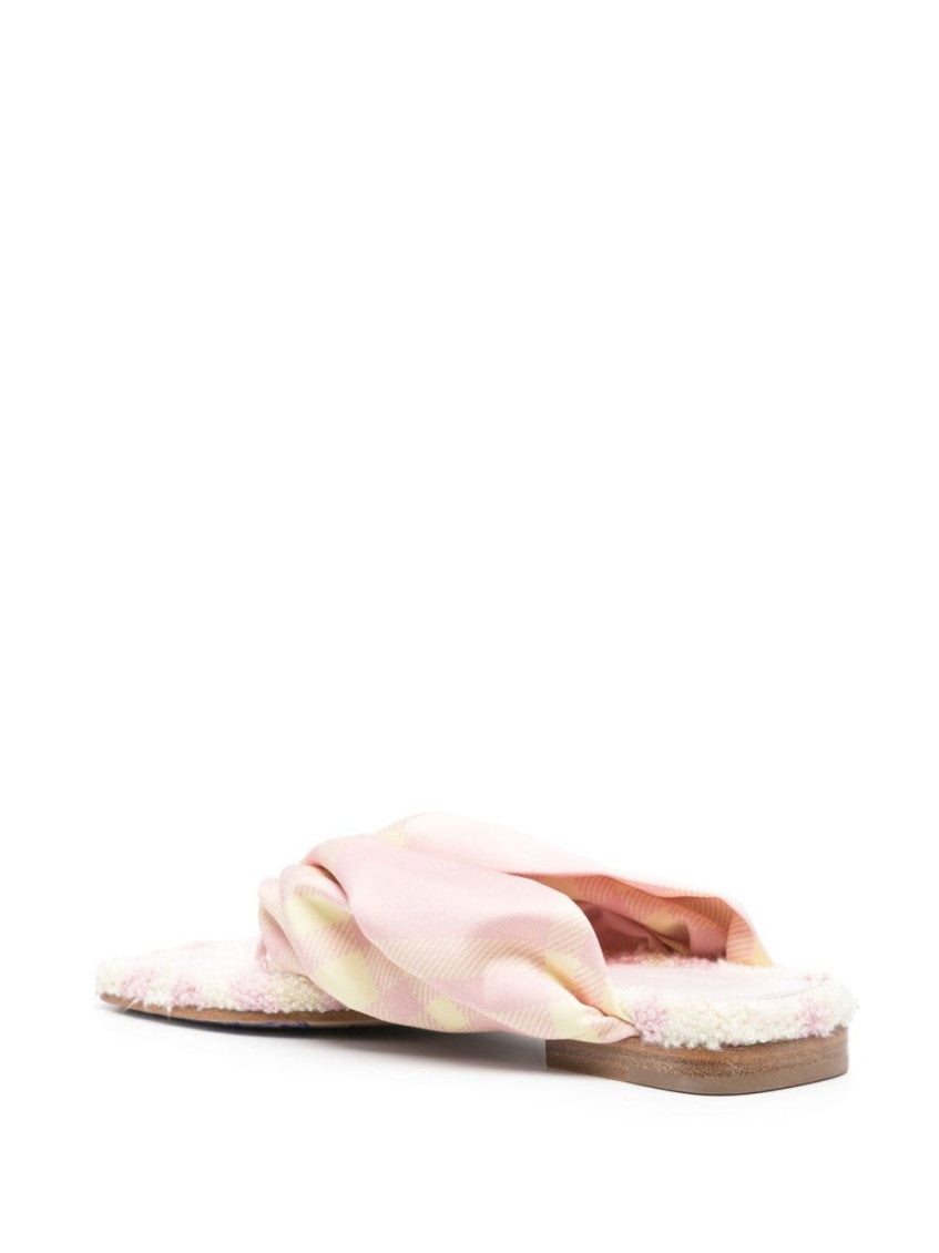 Pink Slip On Sandals 4