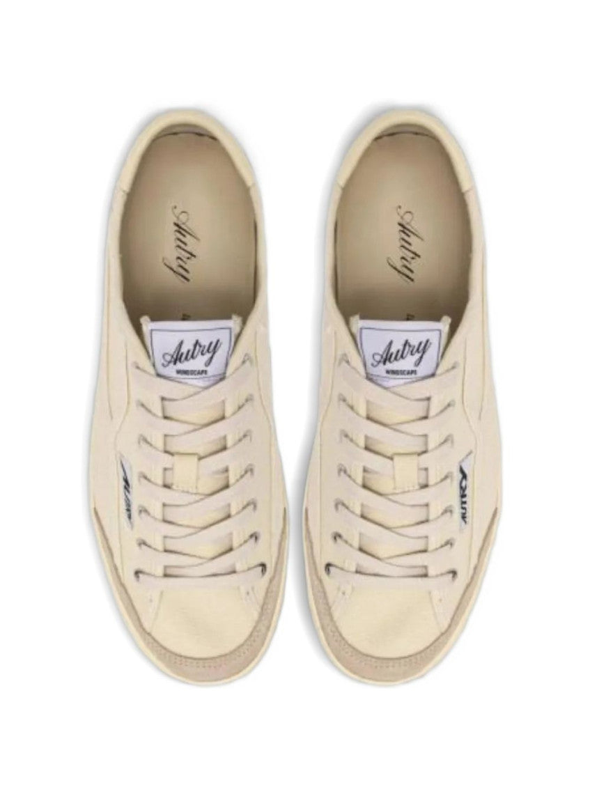 Beige Logo Sneakers 2
