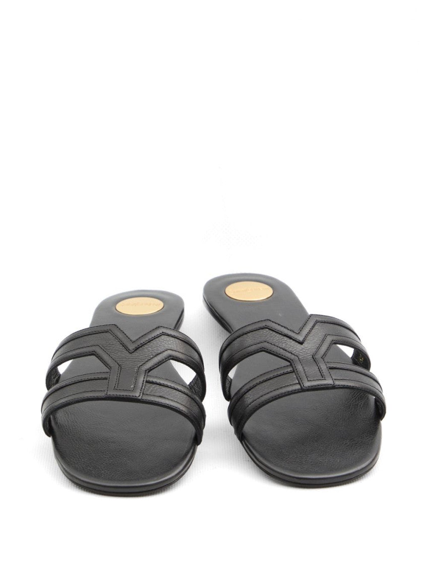 Black Slip-on Flats 5