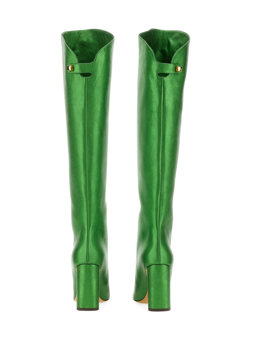 Green Leather Boots 3