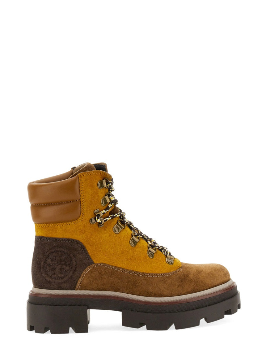 Beige Lace Up Boots 1