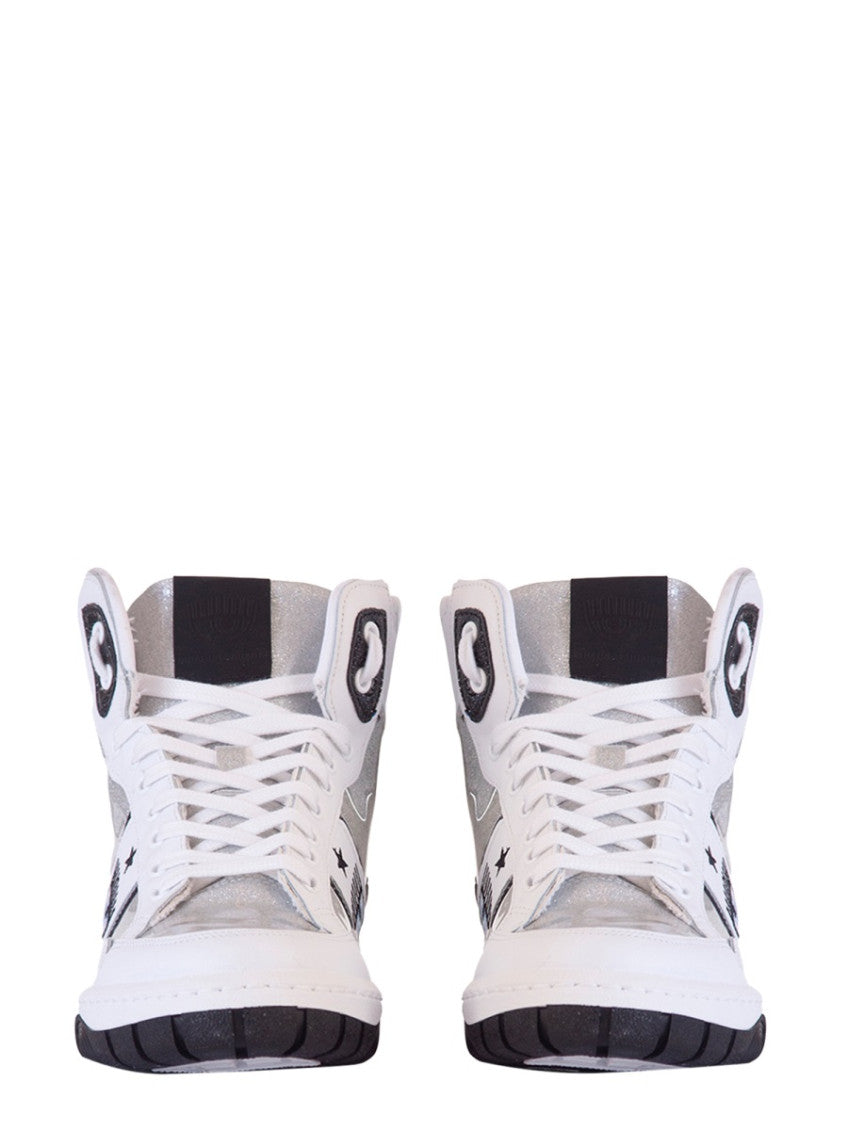 Silver Lace Up Sneakers 2