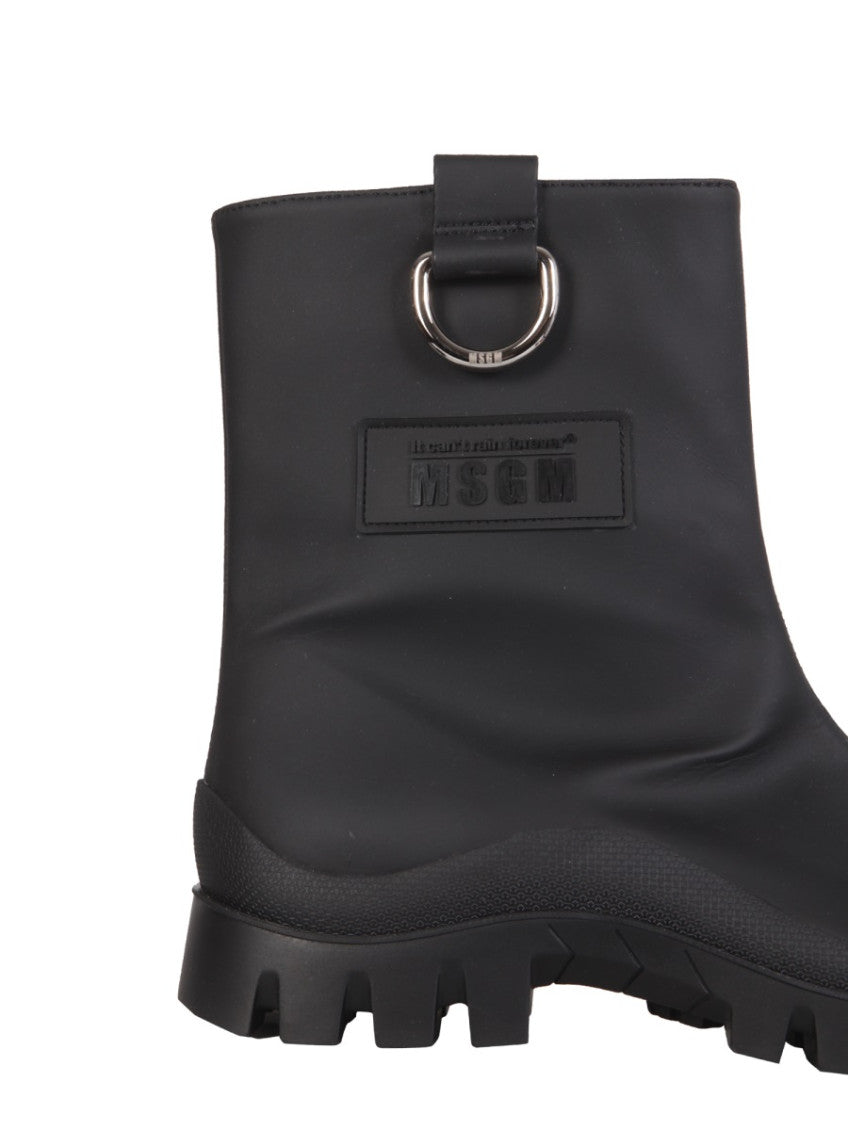 Black Logo Boots 3