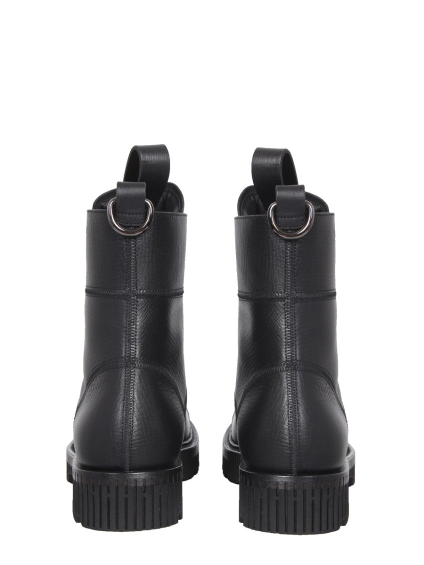 Black Lace Up Boots 3