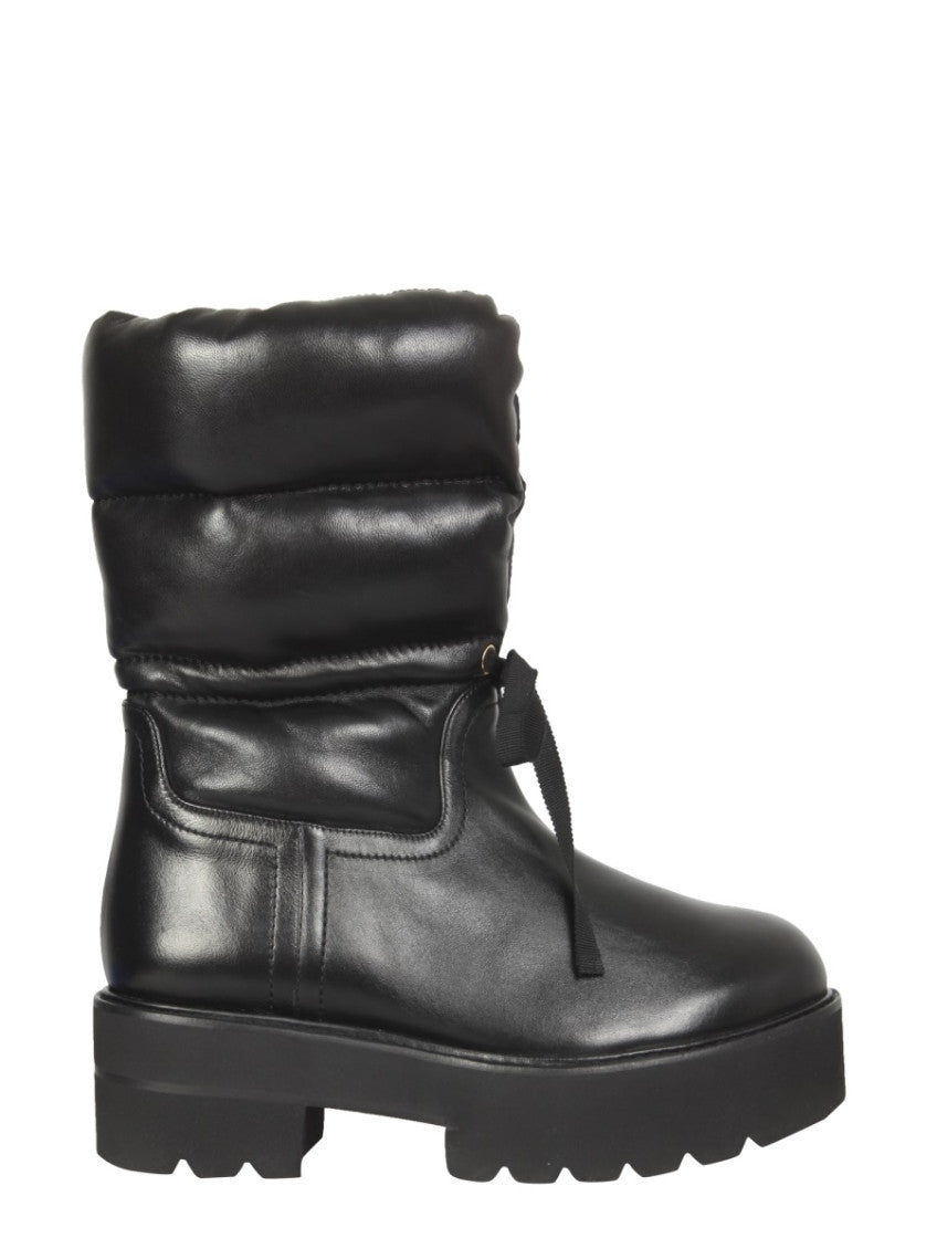 Black Lace Up Boots 1