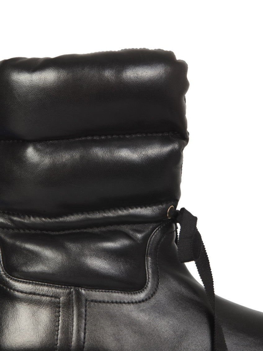 Black Lace Up Boots 4