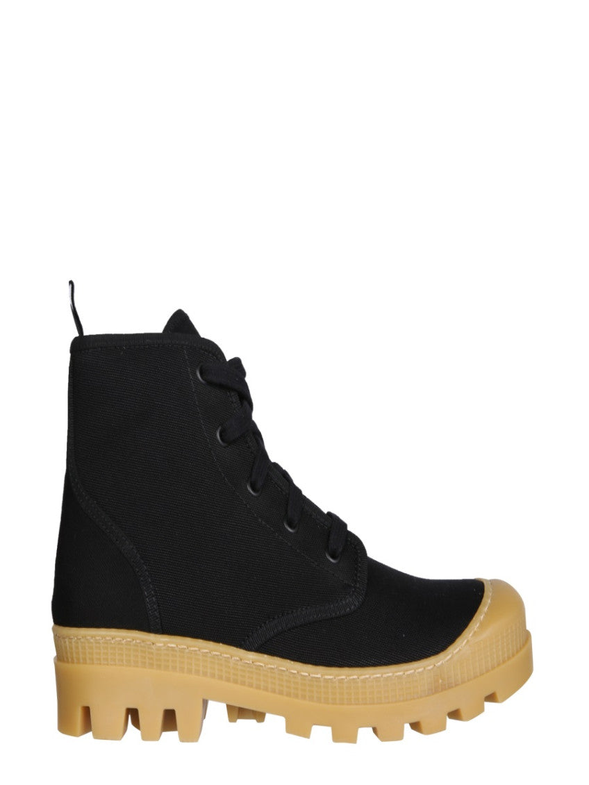 Black Lace Up Boots 1