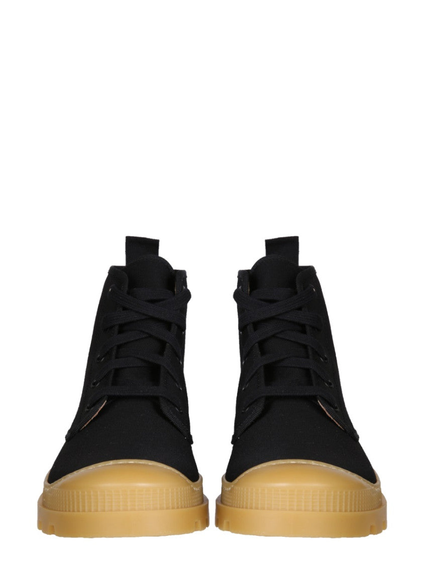 Black Lace Up Boots 2