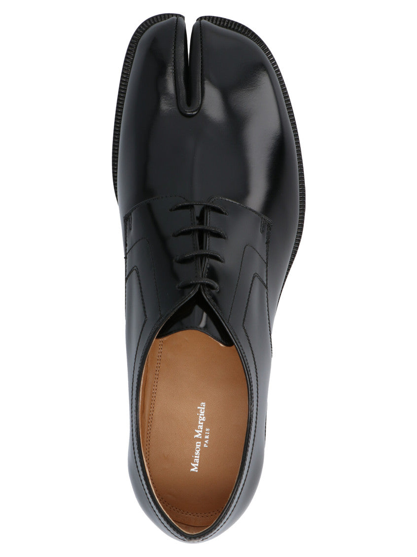 Black Tabi Lace Up Shoes 3