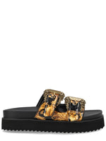 Black Printed Sandals 1