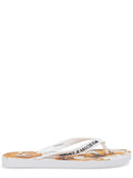 White Logo Slippers 1