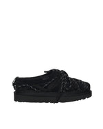 Black Lace Up Slippers 1