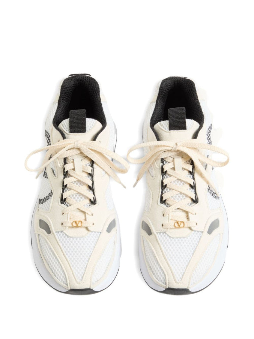 White Lace Up Sneakers 3