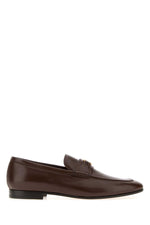 Brown Logo Loafers 1
