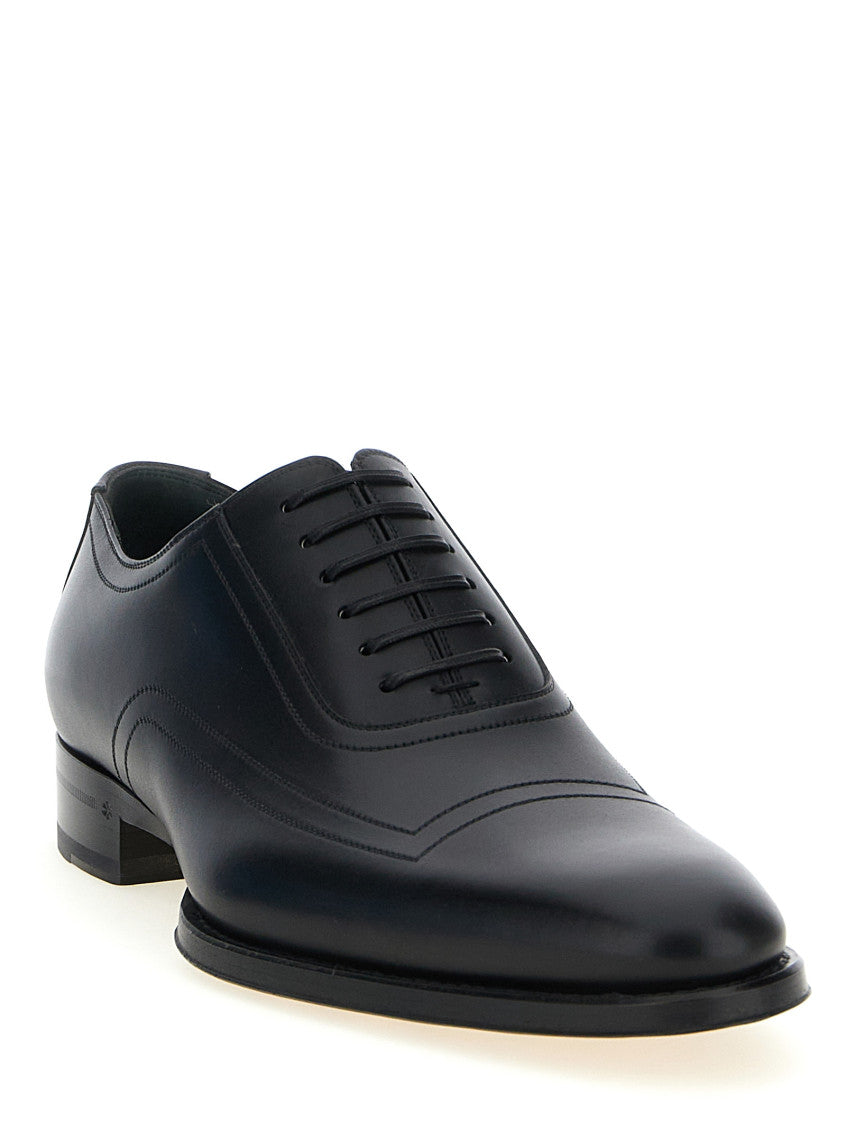 Black Leather Lace up Shoes 2