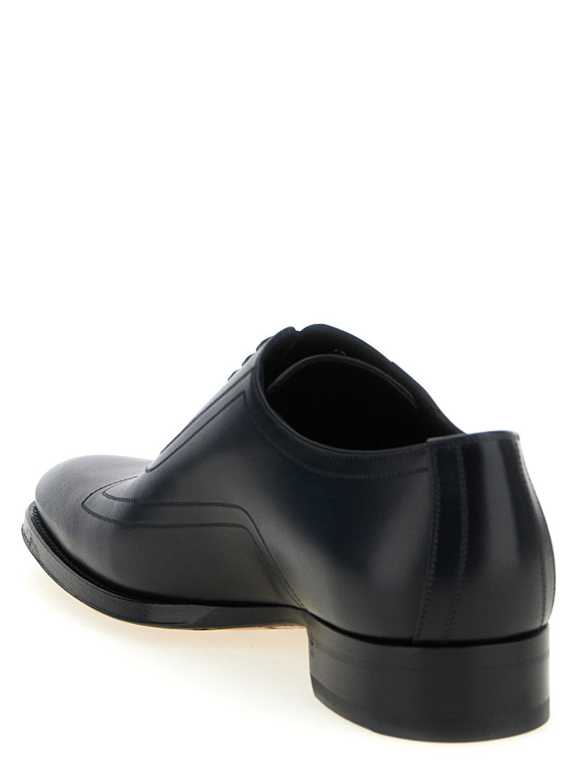Black Leather Lace up Shoes 3