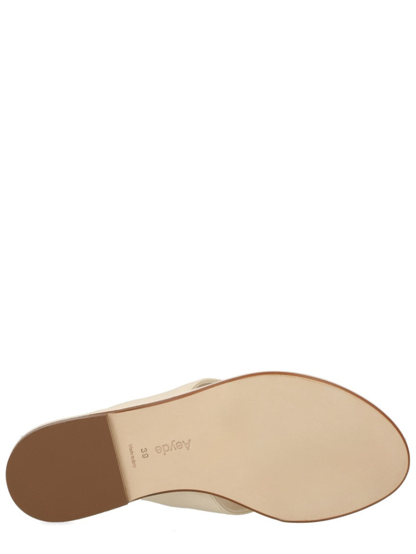 White Thong Sandals 6